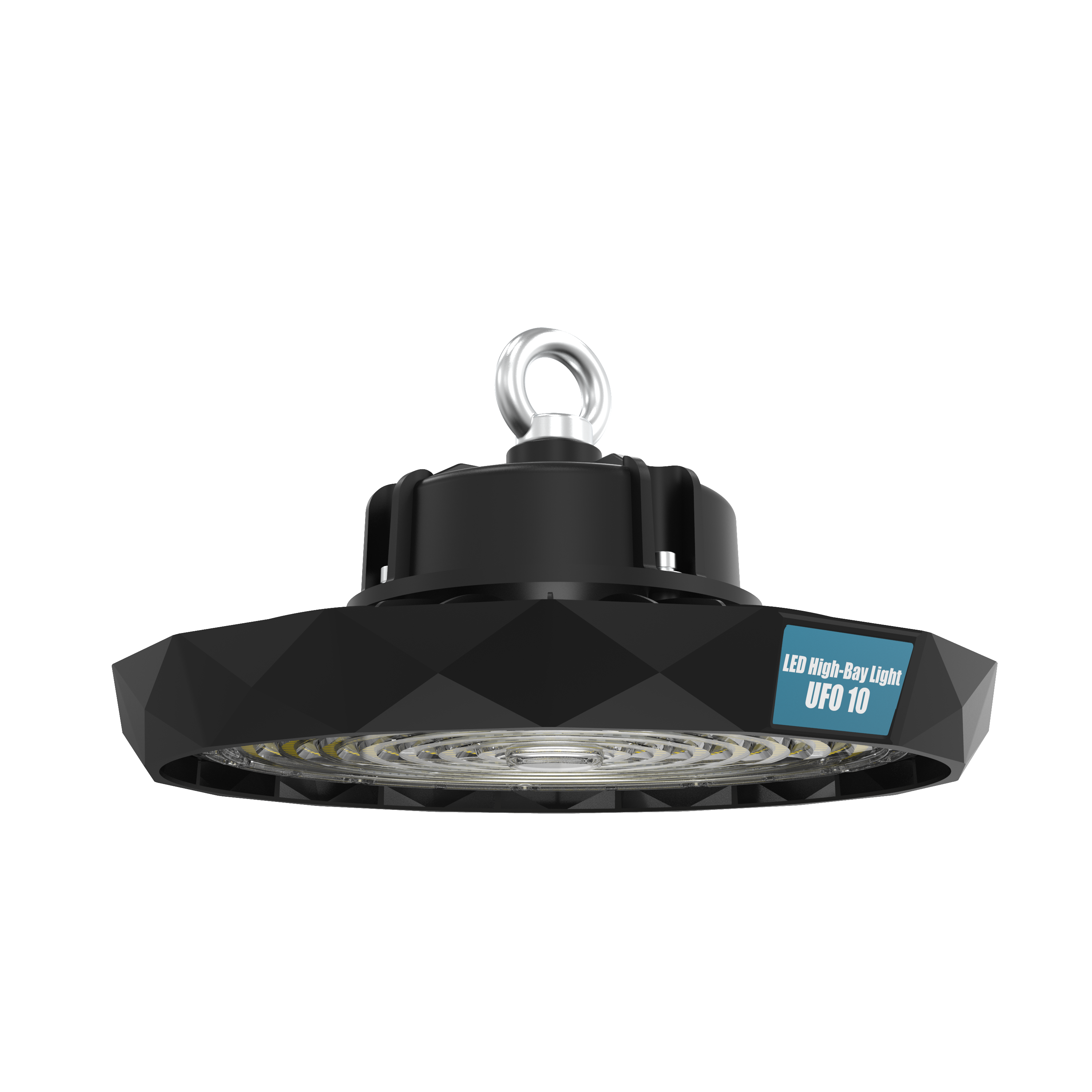 LEDORA UFO-10 – High-Performance LED-Hallenstrahler 150-90W DIP, 220lm/W, 5000K, 120° Breitstrahlend