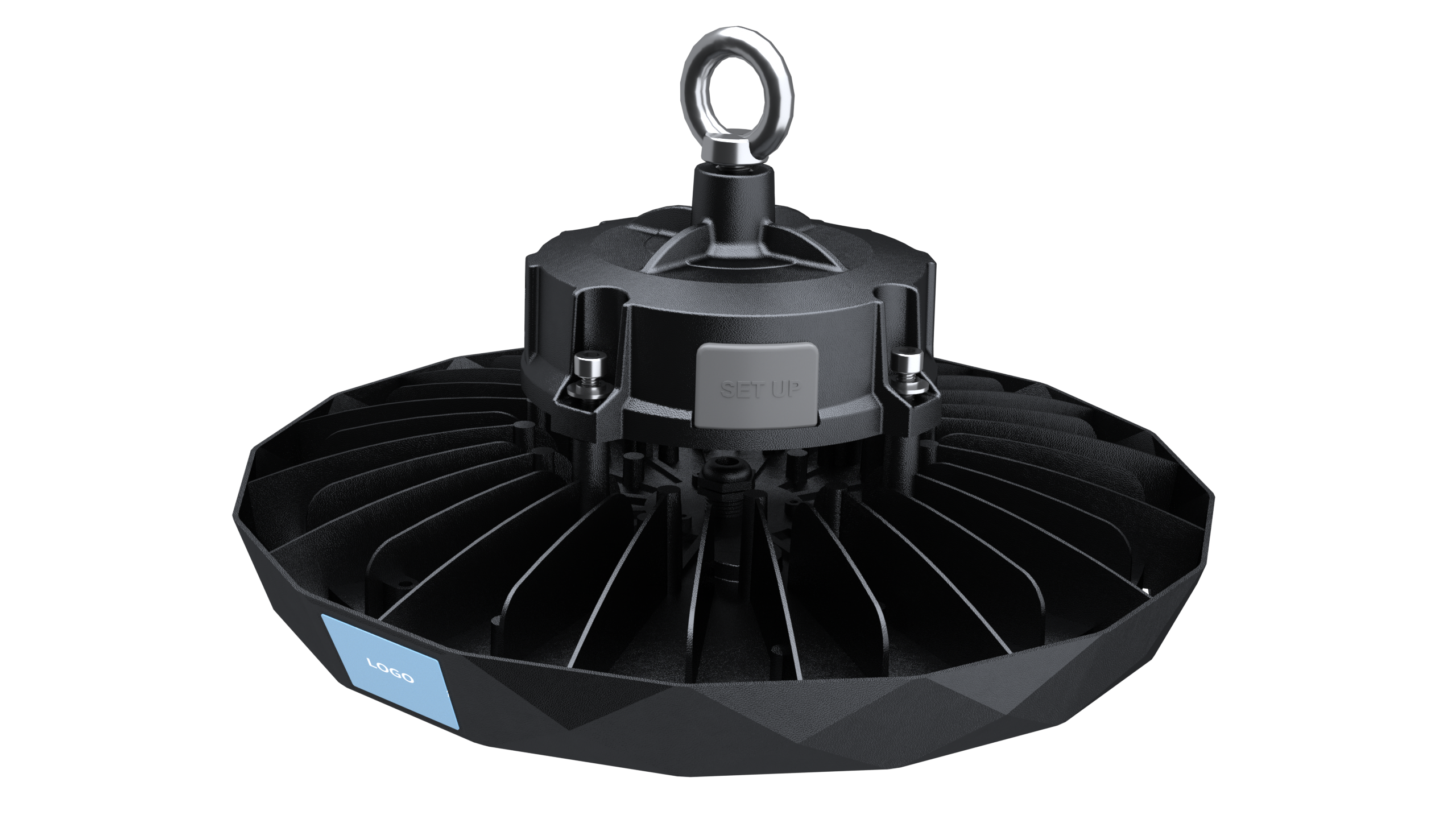 LEDORA UFO-10 – High-Performance LED-Hallenstrahler 150-90W DIP, 220lm/W, 5000K, 120° Breitstrahlend