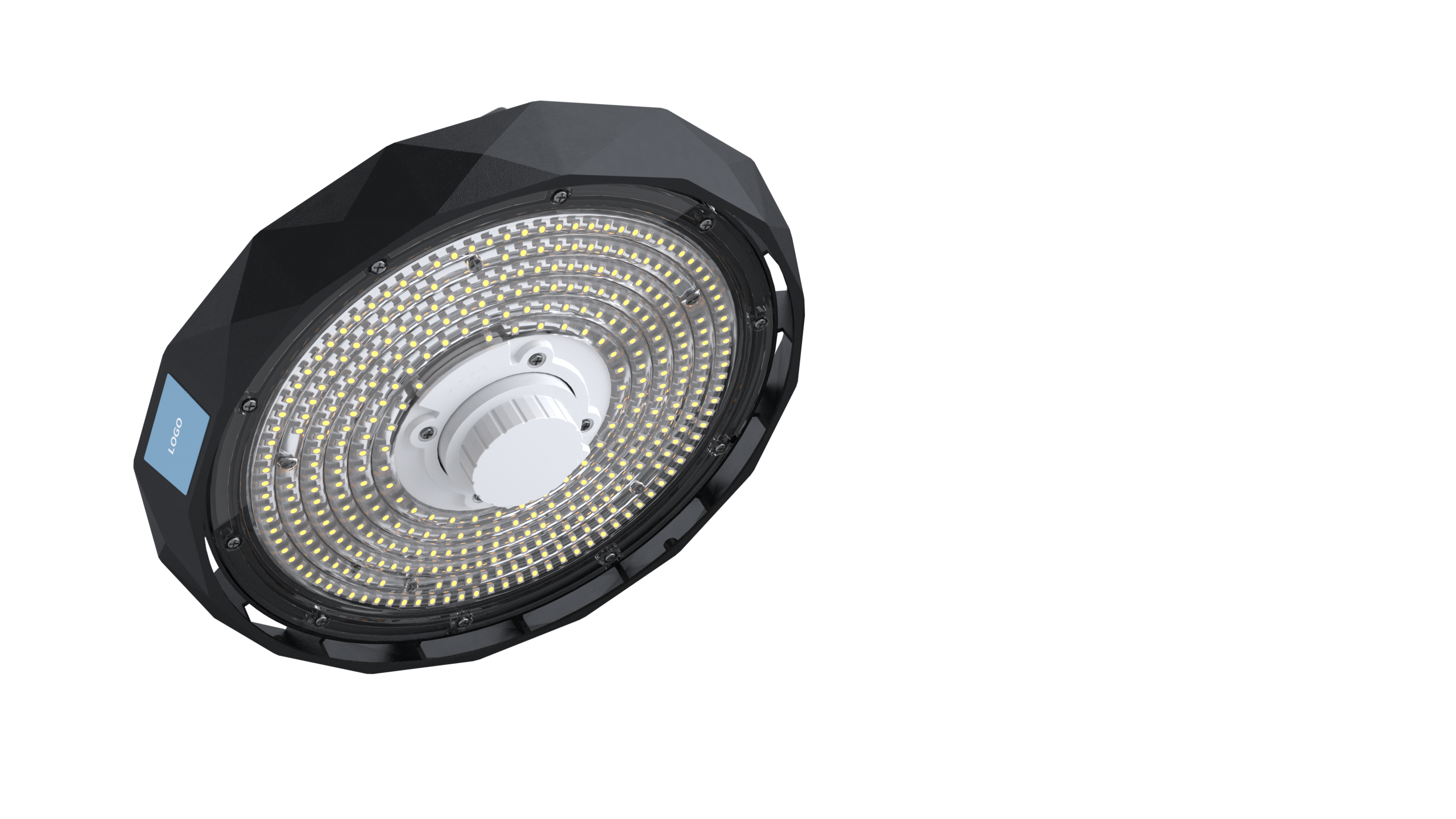 LEDORA UFO-10 – High-Performance LED-Hallenstrahler 150-90W DIP, 220lm/W, 5000K, 120° Breitstrahlend